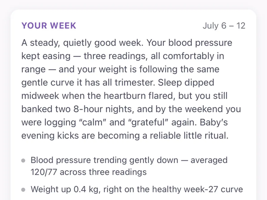 A weekly reflection written by Mamalytics
